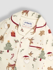 JoJo Maman Bébé 100% Cotton Christmas All-In-One Pyjamas - Изображение 3 из 3