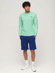 Superdry Green Essential Logo Crew Sweatshirt - Image 2 of 7