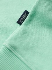 Superdry Green Essential Logo Crew Sweatshirt - Image 6 of 7