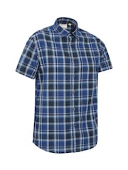 Mountain Warehouse Blue Mens Weekender 100% Cotton Shirt - Image 2 of 5