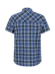 Mountain Warehouse Blue Mens Weekender 100% Cotton Shirt - Image 3 of 5