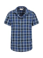 Mountain Warehouse Blue Mens Weekender 100% Cotton Shirt - Image 5 of 5