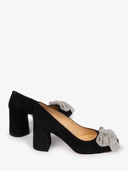 Penelope Chilvers Gamine Bow Suede Black Shoes - Image 3 of 4