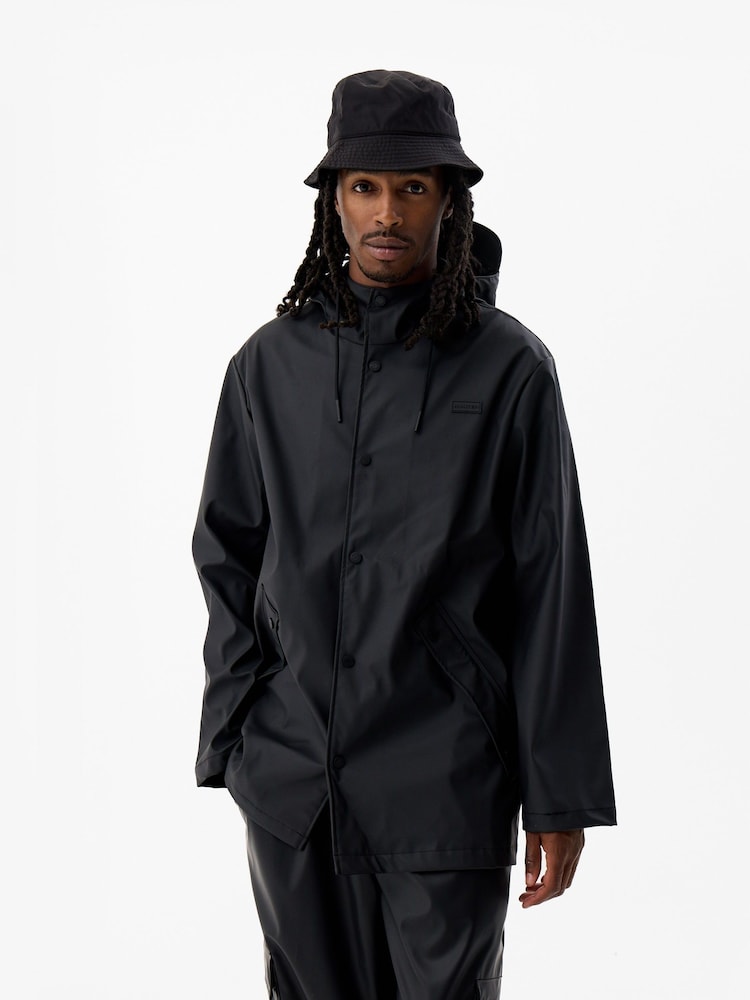 Hunter Water Resistant Popper Fastening Raincoat - Image 2 of 2 Hunter Water Resistant Popper Fastening Raincoat - Image 2 of 2