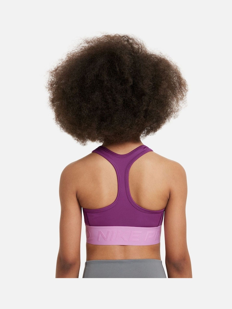 Nike Purple Fuschia Pro Swoosh Dri-FIT Sports Bra - Image 2 of 3