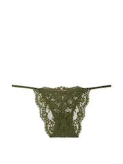Victoria's Secret Woodland Green Lace Bikini Knickers - Image 2 of 3