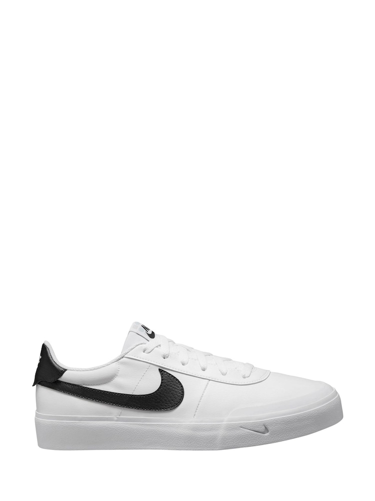 Nike White/Black Court Shot Trainers - Image 1 of 4