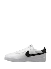 Nike White/Black Court Shot Trainers - Image 2 of 4
