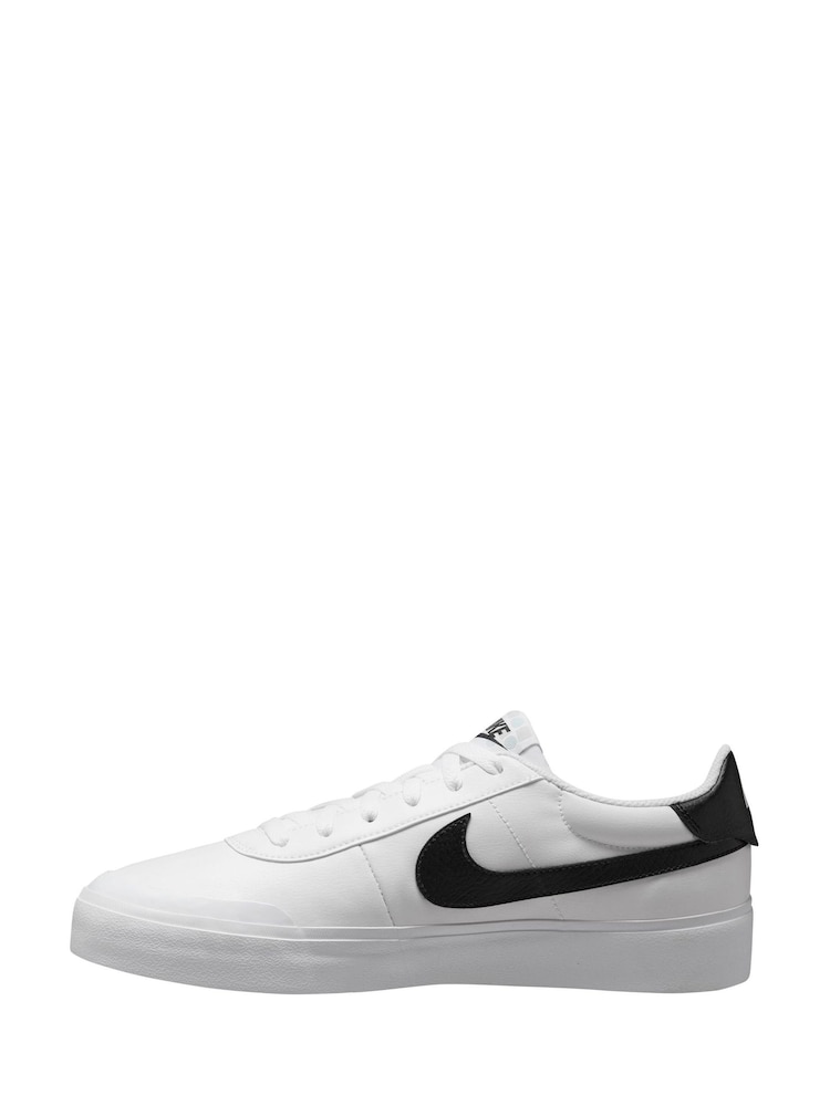 Nike White/Black Court Shot Trainers - Image 2 of 4