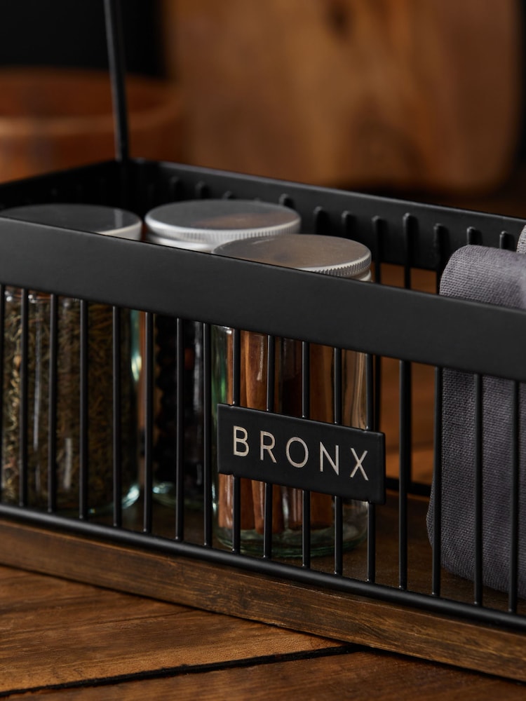 Black Bronx Kitchen Roll Holder Caddy - Image 2 of 3