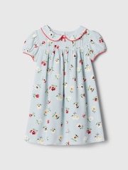 Gap Light Blue DÔEN Floral Dress (6mths-5yrs) - Image 4 of 4