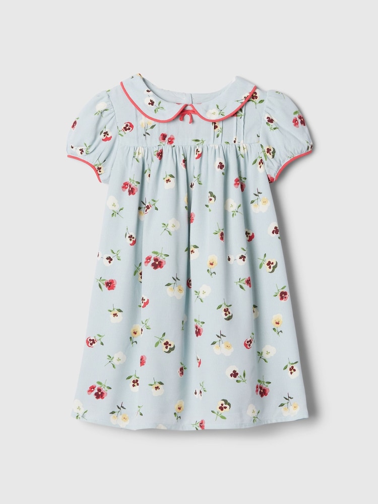 Gap Light Blue DÔEN Floral Dress (6mths-5yrs) - Image 4 of 4
