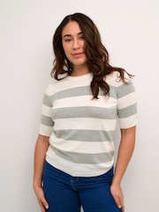 Kaffe Lizza Striped Knit Top - Image 1 of 6
