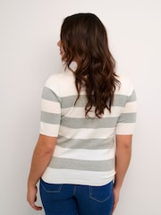 Kaffe Lizza Striped Knit Top - Image 2 of 6