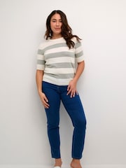 Kaffe Lizza Striped Knit Top - Image 3 of 6