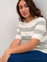 Kaffe Lizza Striped Knit Top - Image 4 of 6