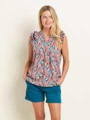 Brakeburn Red 100% Cotton Millie Vest - Image 1 of 5