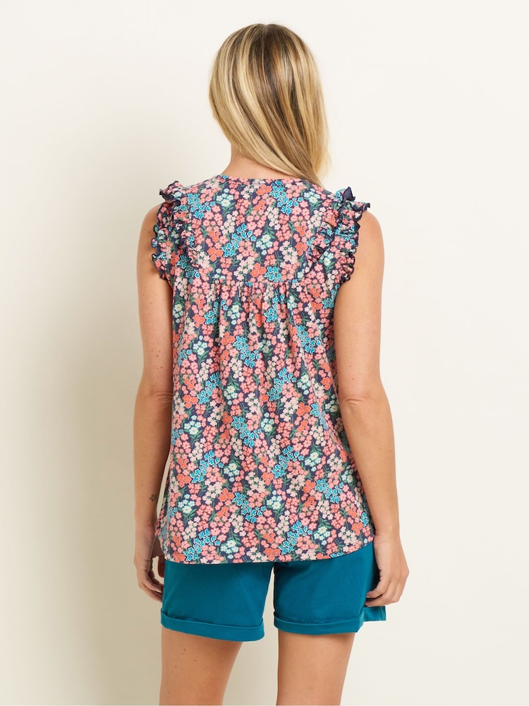 Brakeburn Red 100% Cotton Millie Vest - Image 2 of 5
