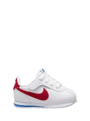 Nike White/Blue/Red Infant Cortez EasyOn Trainers - Image 1 of 1