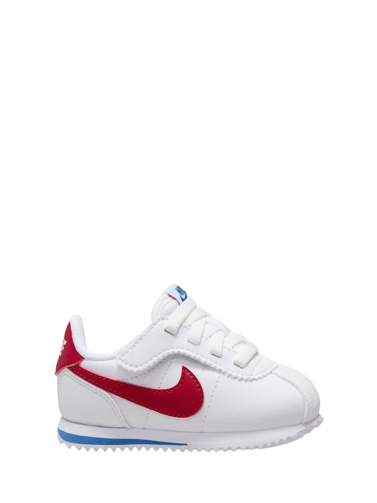 Nike White/Blue/Red Infant Cortez EasyOn Trainers - Image 1 of 1