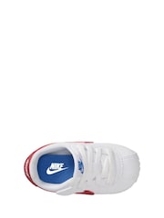 Nike White/Blue/Red Infant Cortez EasyOn Trainers - Image 3 of 4
