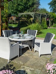 Rowlinson Grey Prestbury Garden 4 Seater Dining Set - Image 1 of 6