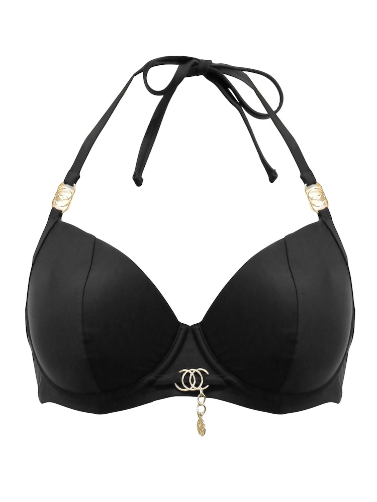 Zwart - Pour Moi St Barts Bikini Top - Image 3 of 4