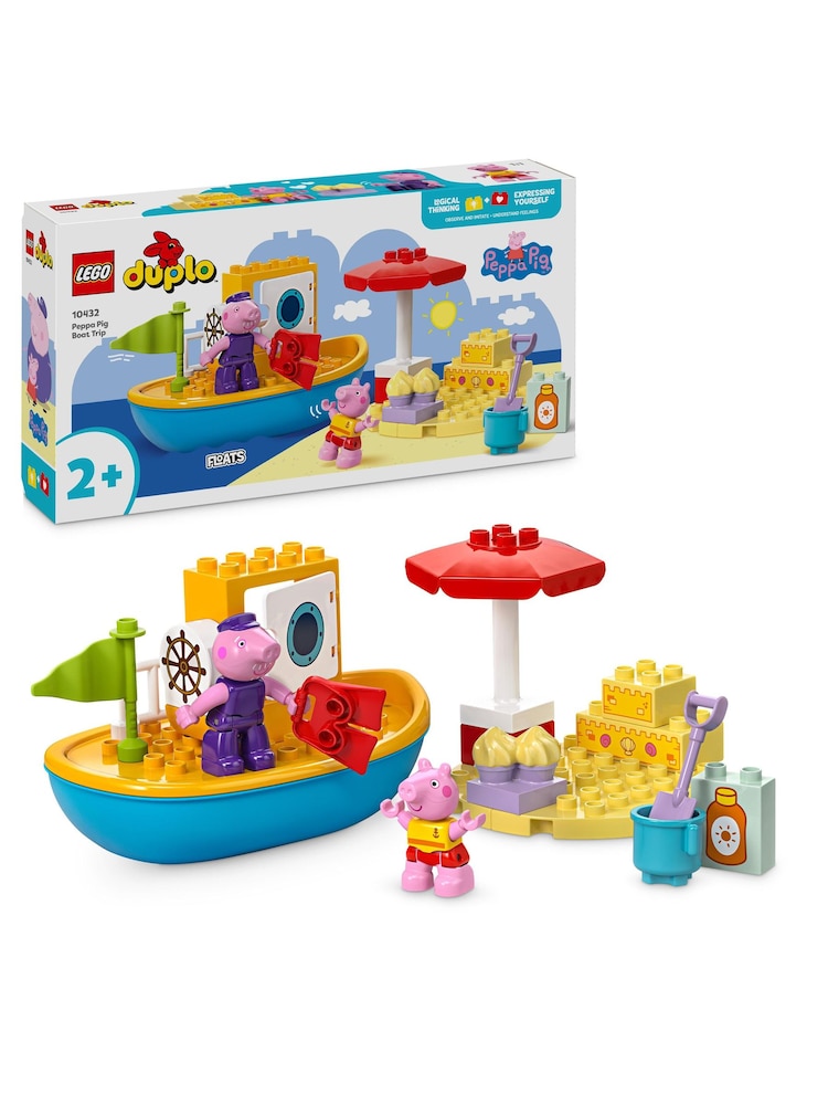 LEGO DUPLO Peppa Pig Boat Trip Playset Toy - Image 1 of 7