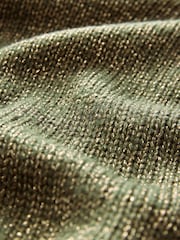 كاكي أخضر - Sparkle High Neck Knitted Jumper - صورة 7 من 8