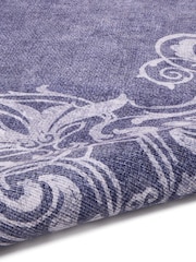 Laurence Llewelyn-Bowen Blue Sarabande Washable Flat Weave Rug - Image 6 of 6