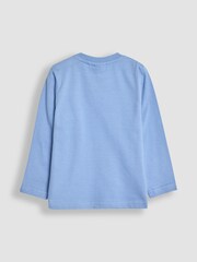 JoJo Maman Bébé Blue Sailboat Printed Top - Image 2 of 3