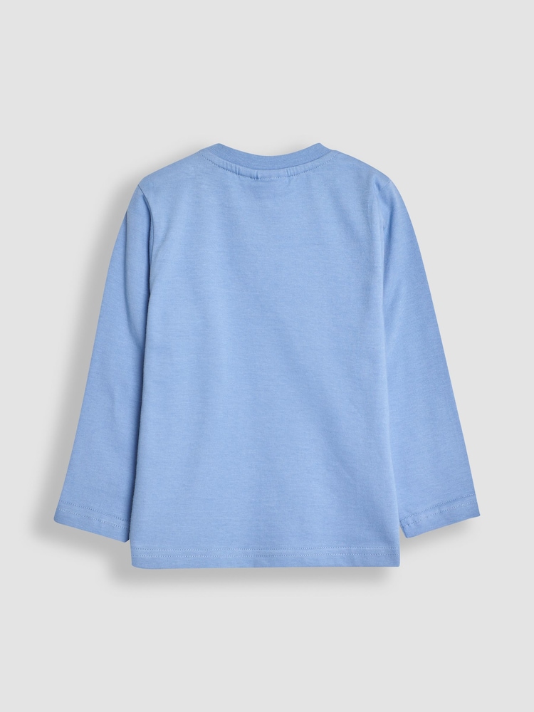JoJo Maman Bébé Blue Sailboat Printed Top - Image 2 of 3