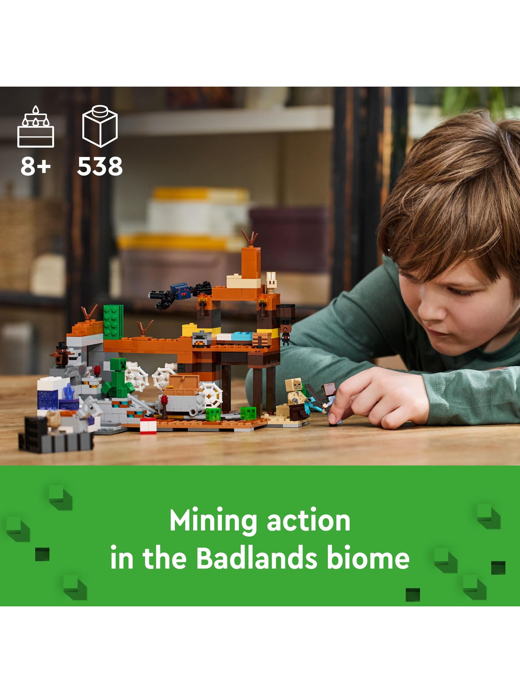 Cumpără Set de jucării LEGO Minecraft The Badlands Mineshaft from