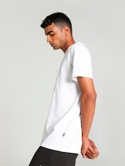 Puma White Mens GRAPHICS Box 100% Cotton T-Shirt - Image 3 of 6
