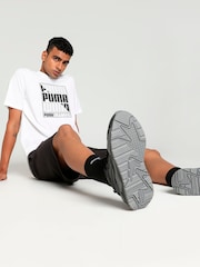 Puma White Mens GRAPHICS Box 100% Cotton T-Shirt - Image 4 of 6
