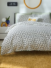 Novogratz Black Wihelmina Dot 100% Cotton Duvet Cover and Pillowcase Set - Image 1 of 4