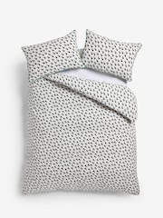Novogratz Black Wihelmina Dot 100% Cotton Duvet Cover and Pillowcase Set - Image 4 of 4