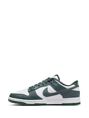 Nike Green/White Dunk Low Trainers - Image 2 of 9
