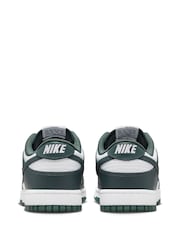 Nike Green/White Dunk Low Trainers - Image 3 of 9