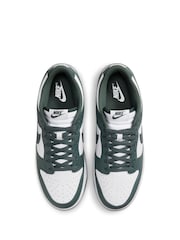 Nike Green/White Dunk Low Trainers - Image 5 of 9