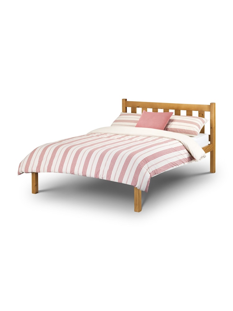 Julian Bowen Antique Pine Poppy Wooden Bed - Image 2 of 2