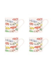 Cath Kidston Blue Mollie Mug Set Of 4 - Image 2 of 4