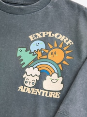 Charcoal Grey Long Sleeve T-Shirt (3mths-7yrs) - Image 7 of 8