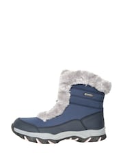 Azul - Botas de nieve térmicas cortas para mujer de Ohio Mountain Warehouse - Imagen 2 de 5
