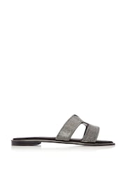 Moda in Pelle Ormay H-Strap Embellished Sliders - Image 1 of 6