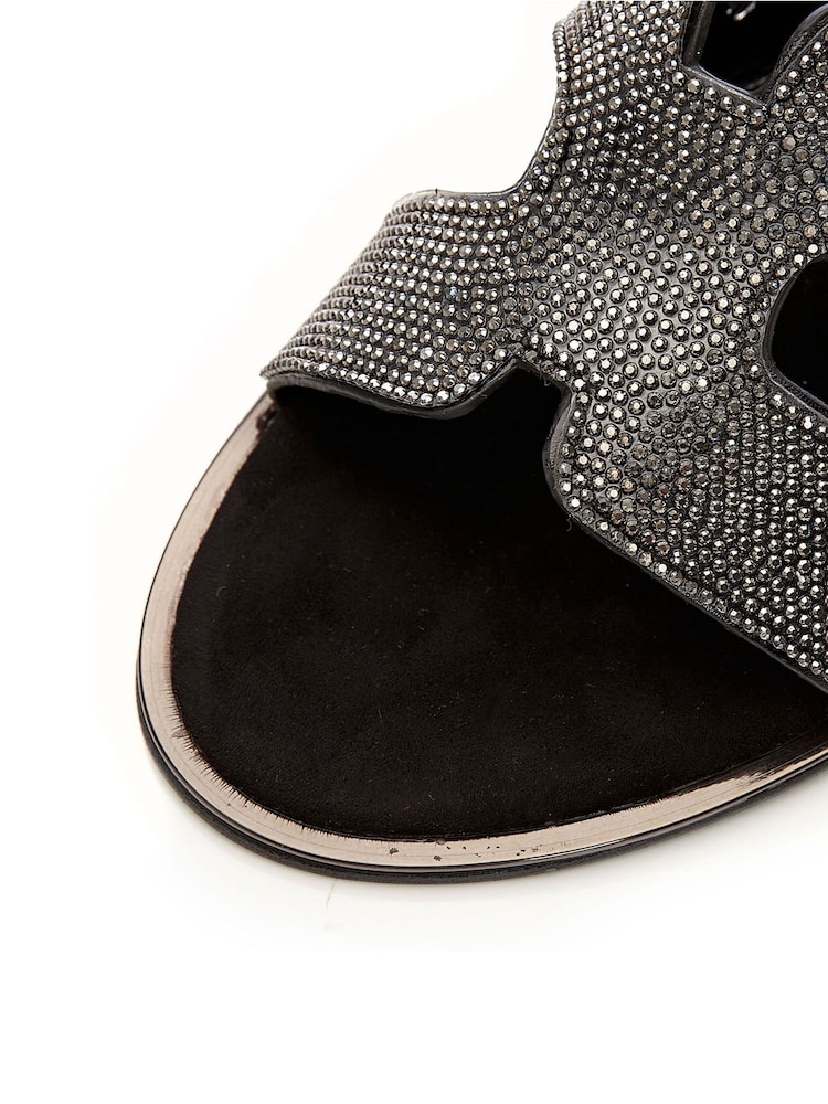 Chanclas con tiras en H adornadas Ormay de Moda in Pelle - Imagen 6 de 6 Chanclas con tiras en H adornadas Ormay de Moda in Pelle - Imagen 6 de 6