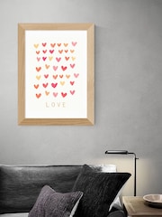 East End Prints Oak Love Heart Framed Art Print - Image 2 of 3