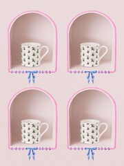 Cath Kidston Cream Provence Bee Mollie Mug Set Of 4 - Image 1 of 4