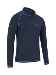 Mountain Warehouse Blue Mens Long Sleeve Rash Vest - Image 2 of 4