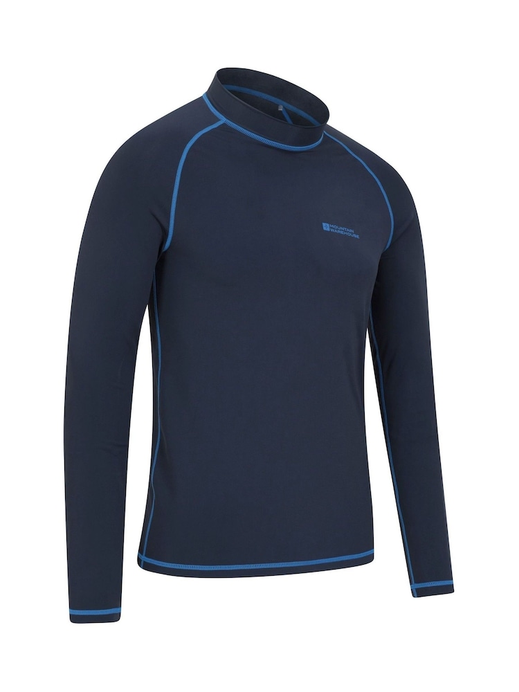Mountain Warehouse Blue Mens Long Sleeve Rash Vest - Image 2 of 4